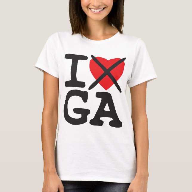 Jag hatar GA - Georgia T Shirt (Framsida)