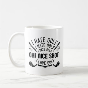 Jag hatar golf kaffemugg