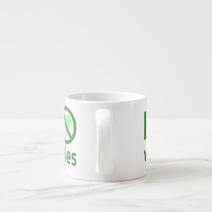Jag hatar grönsaker, ingen kärlek espressomugg
