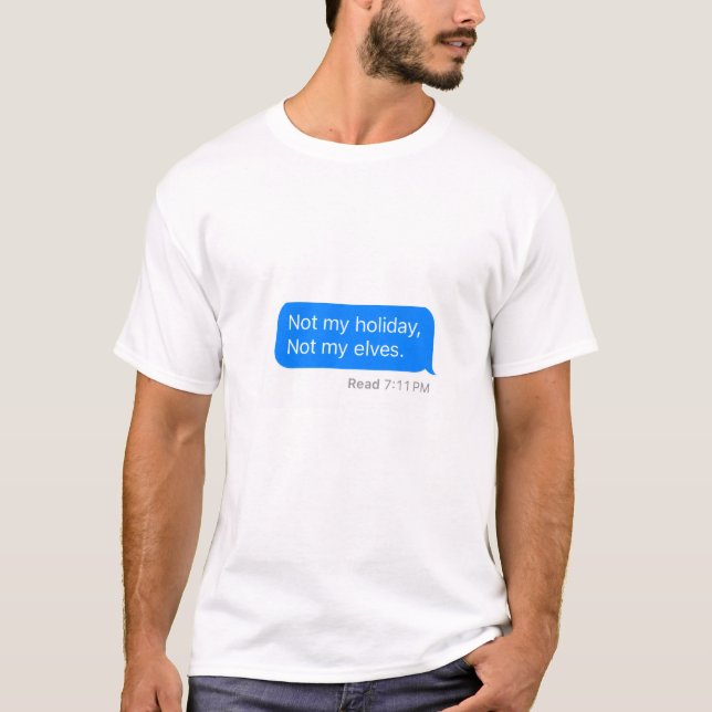 Jag hatar helgdagar t shirt (Framsida)