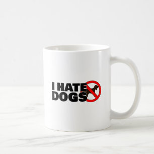 Jag hatar hundar kaffemugg