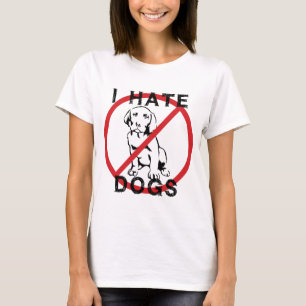 Jag hatar hundar t-shirt