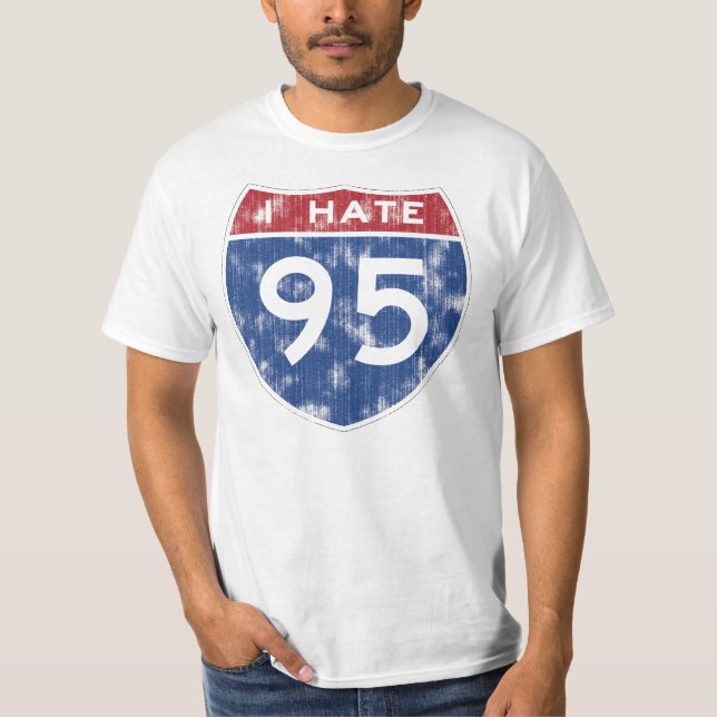 Jag hatar I-95 T-shirt (Framsida)