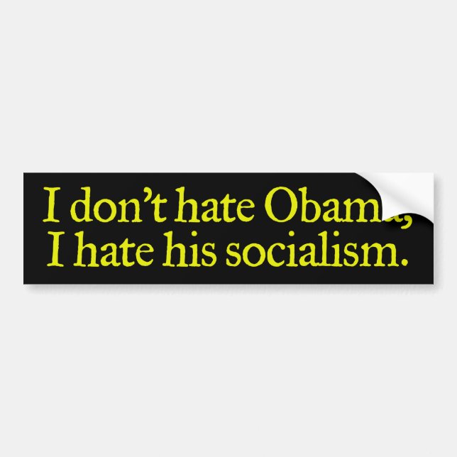 Jag hatar inte den Obama bildekalet Bildekal (Framsidan)