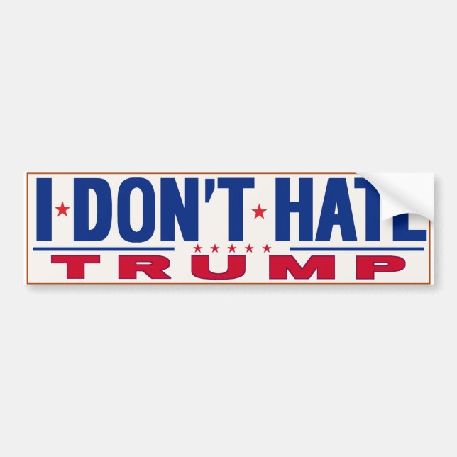 JAG HATAR INTE TRUMP BILDECKARE BILDEKAL (Framsidan)