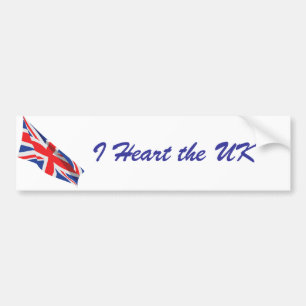 Jag hatar Jack Flagga från Storbritannien/unionen Bildekal