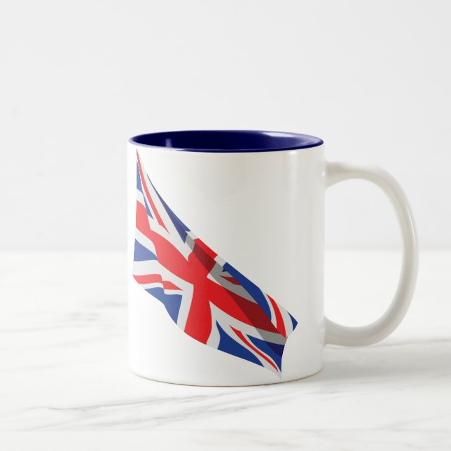 Jag hatar Jack Flagga från Storbritannien/unionen Två-Tonad Mugg (Höger)