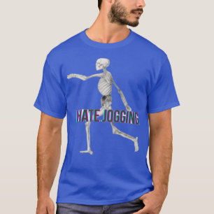 Jag hatar Jogger Skeleton Sticker Magnet T Shirt