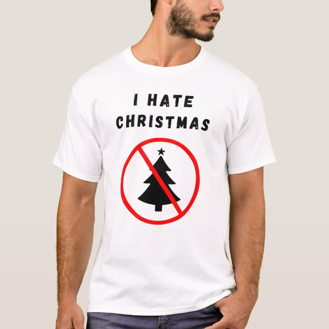 Jag hatar jul t shirt (Framsida)