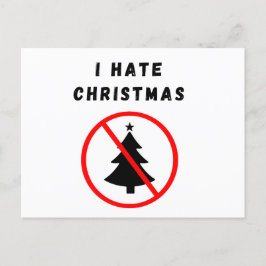 Jag hatar jul vykort