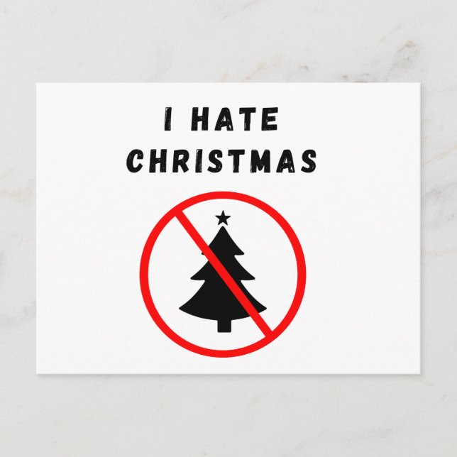Jag hatar jul vykort (Framsida)