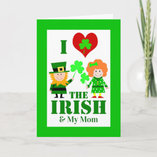Jag hatar Kärlek, irländarna och Mamma St. Patrick Kort