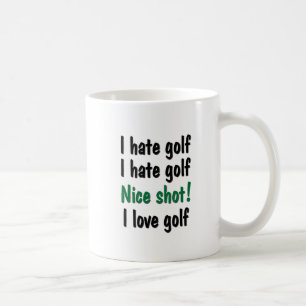 Jag hatar - kärlekGolf Kaffemugg
