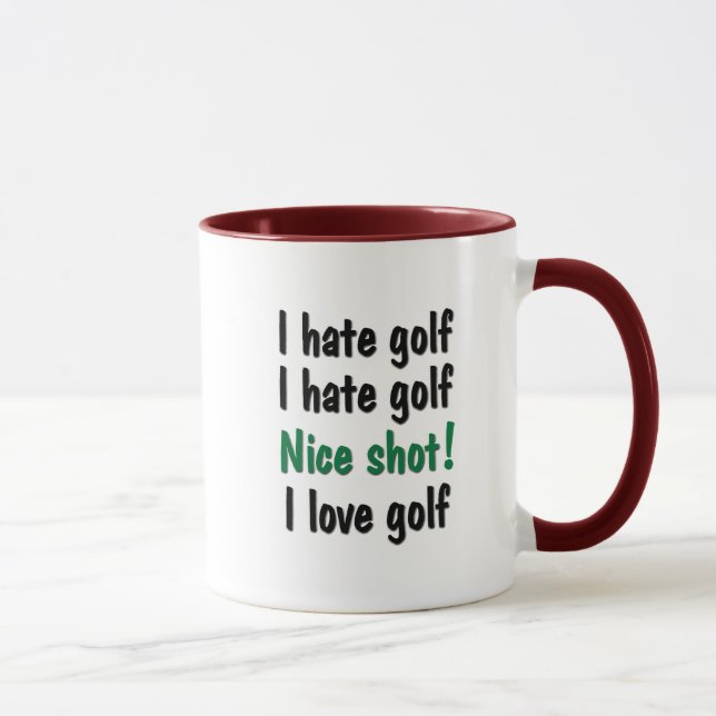 Jag hatar - kärlekGolf Mugg (Höger)