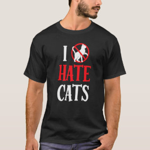 Jag hatar katter Ord mariy Hund T Shirt