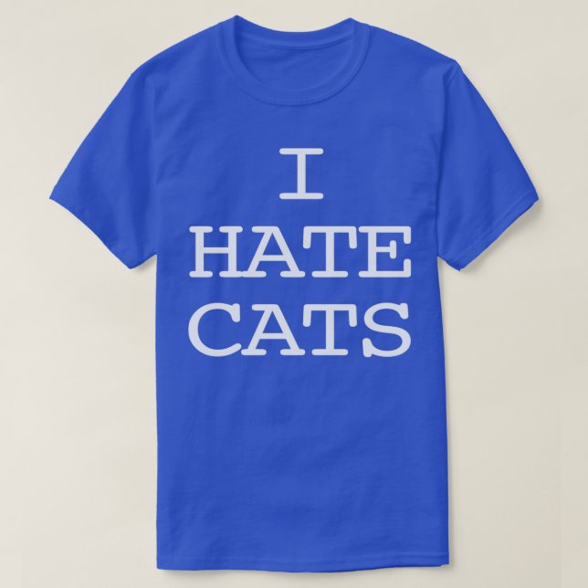 Jag hatar katter t shirt (Design framsida)