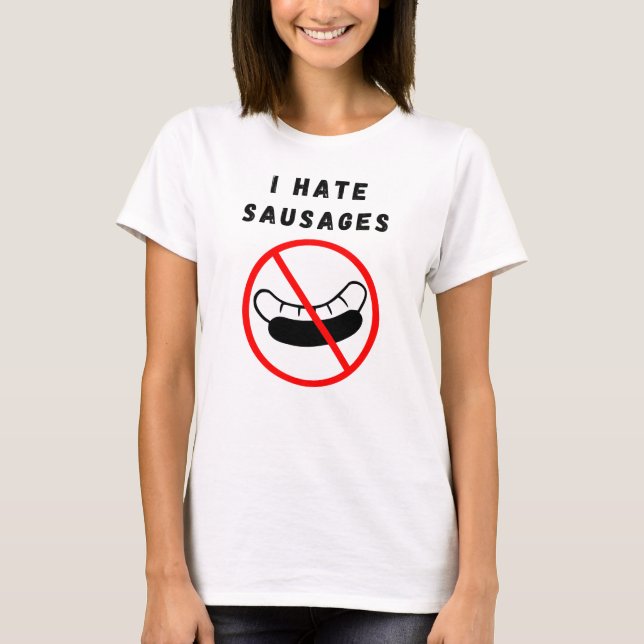 Jag hatar korv t shirt (Framsida)
