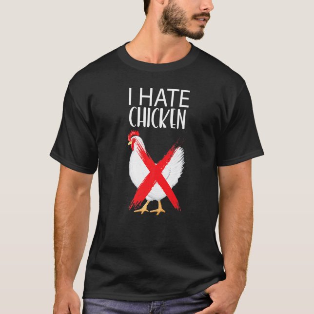 Jag hatar kyckling t shirt (Framsida)