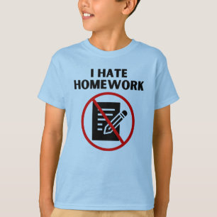 Jag hatar läxor t shirt