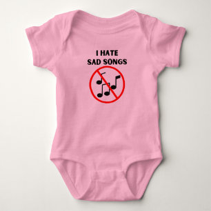 Jag hatar ledsen sång t shirt