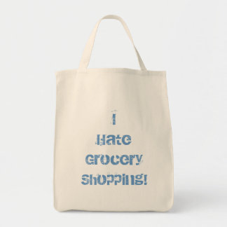 Jag hatar livsmedelshopping! Livsmedeltoto Tygkasse