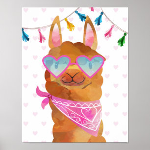 Jag hatar Llamas Wall Art Art Decor Poster