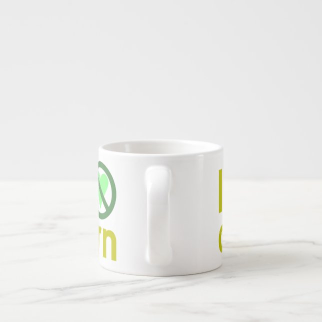 Jag hatar majs espressomugg (Baksidan)