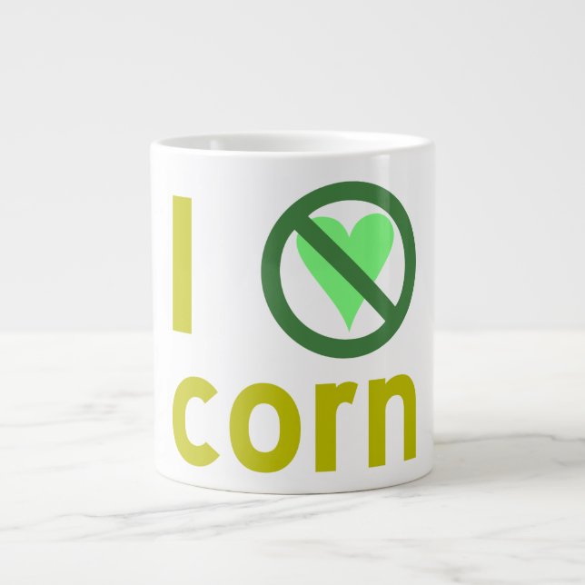 Jag hatar majs jumbo mugg (Framsidan)