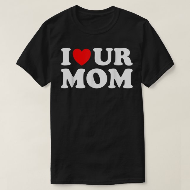 Jag hatar Mamma I Kärlek din Roligt Mamma I Kärlek T Shirt (Design framsida)