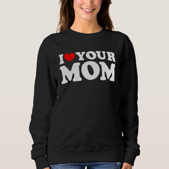 Jag hatar Mamma, Kärlek My Mamma, Kärlek Hett Mamm T Shirt (Framsida)