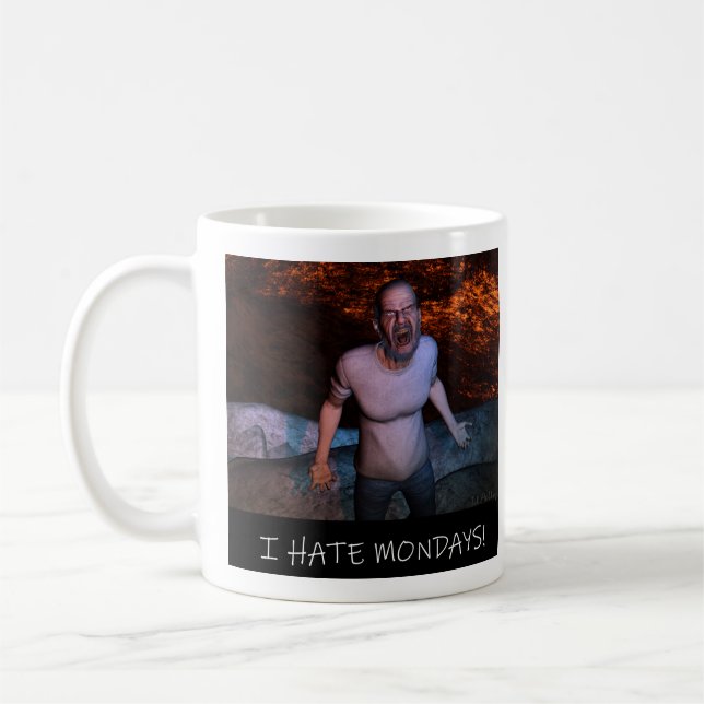 Jag hatar måndagens! kaffemugg (Vänster)