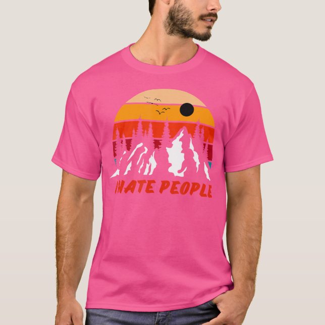 Jag hatar människor - naturkampanj t shirt (Framsida)