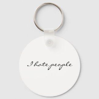 Jag hatar människor nyckelring