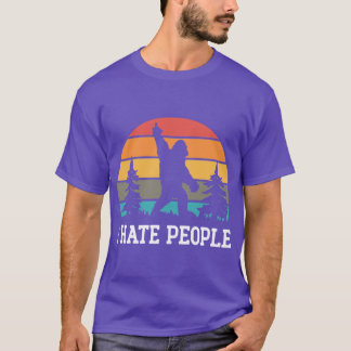 Jag hatar människor Sasquatch T Shirt