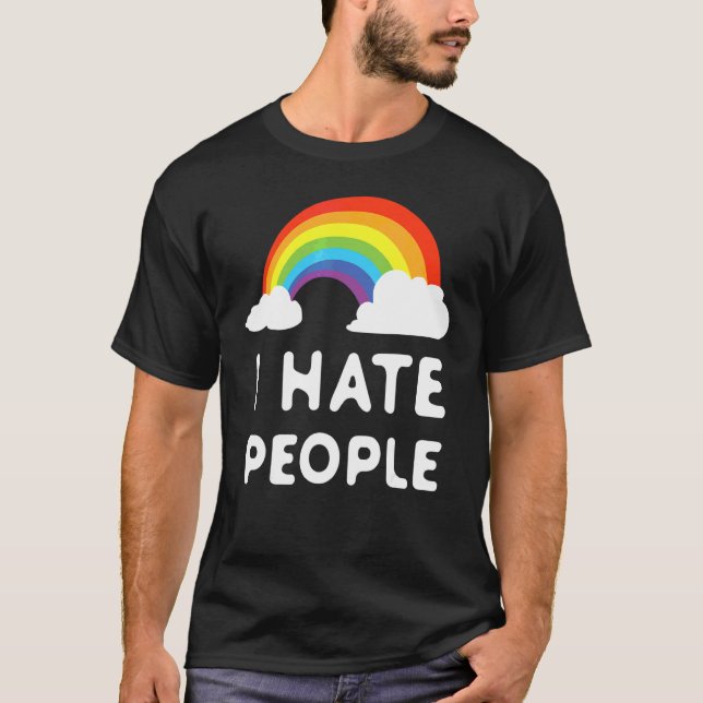 Jag hatar människor t shirt (Framsida)
