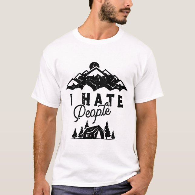 Jag hatar människor t shirt (Framsida)