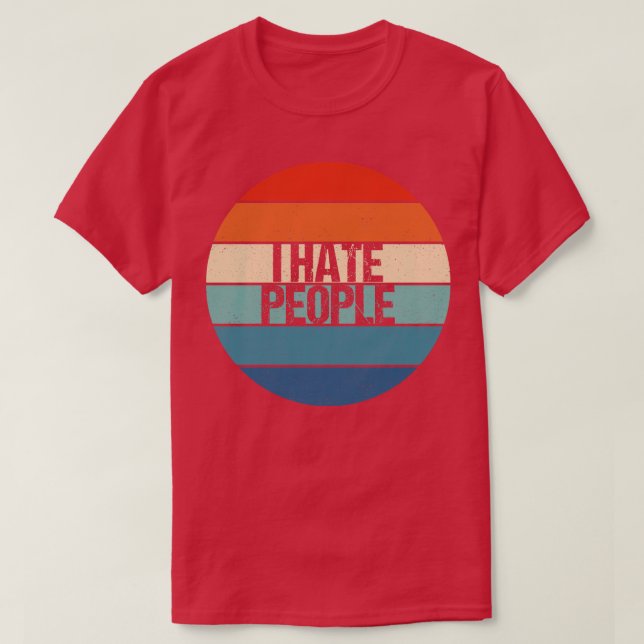 Jag hatar människor t shirt (Design framsida)