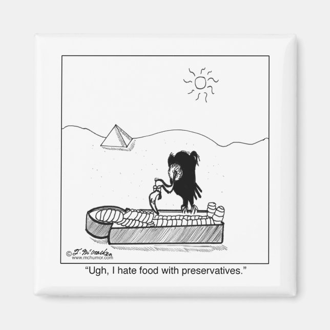 Jag hatar mat med konserveringsmedel magnet (Framsidan)