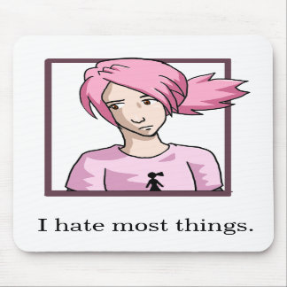 Jag hatar mest saker Mousepad Musmatta
