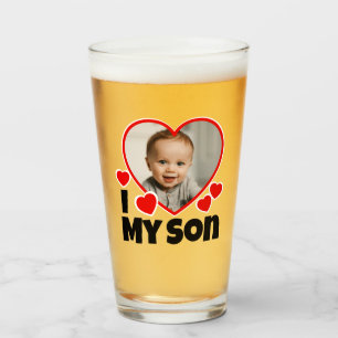 Jag hatar min son Personlig Photo Beer Glaskopp