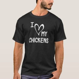 Jag hatar mina kycklingar Joke Sarcastic Familj T Shirt