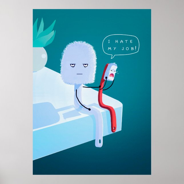 Jag hatar mitt jobb poster (Framsidan)