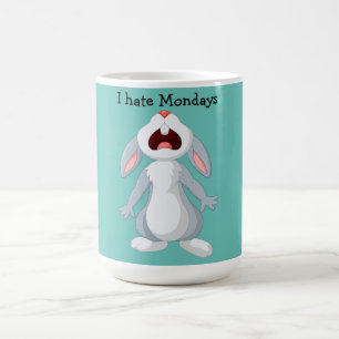 Jag hatar Mondays Bunny Rabbit Mugg