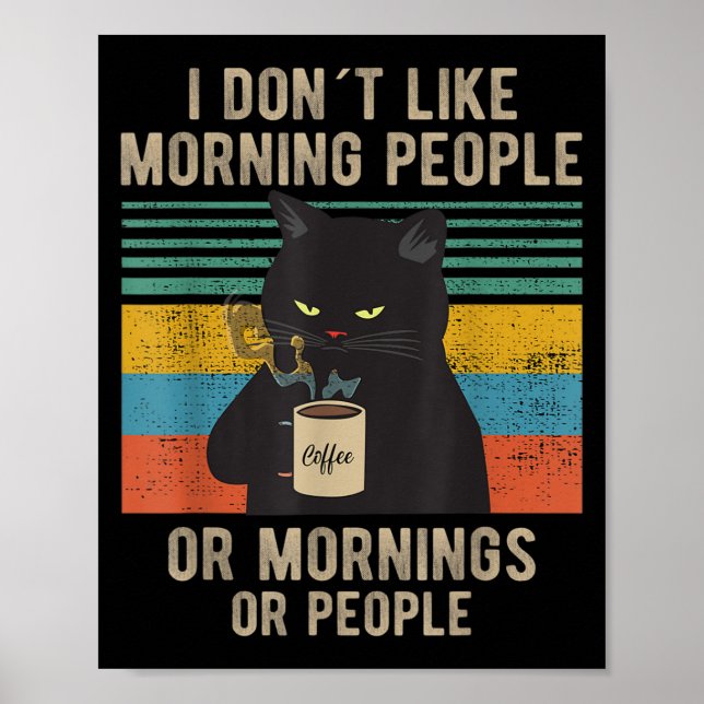 Jag hatar morgonfolk och morgonbål och folk. poster (Framsidan)