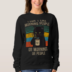 Jag hatar morgonfolk och morgonbål och folk. t shirt