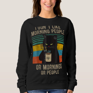 Jag hatar morgonfolk och morgonbål och folk. t shirt