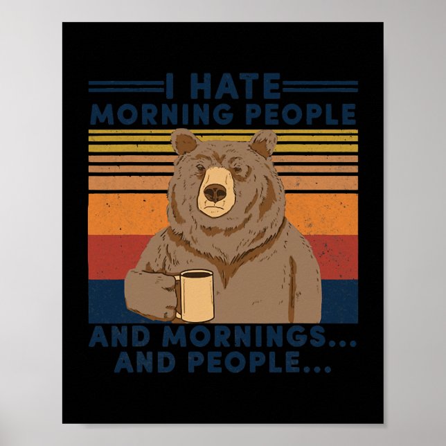 Jag hatar morgonmänniskor och morgonbål och männis poster (Framsidan)