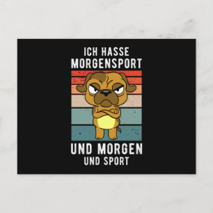 Jag hatar morgonsporter och i morgon vykort