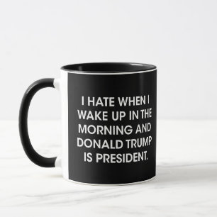 Jag hatar när jag vaknar på morgonen och donald mugg