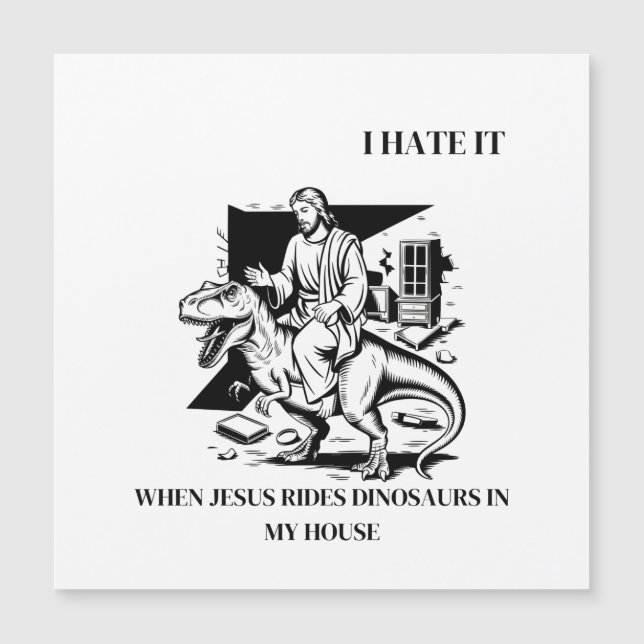 Jag hatar när Jesus rider på dinosaurier i mitt hu (Framsida)
